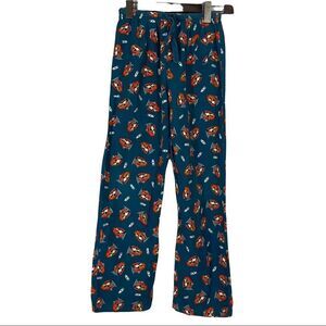 Cows Pajama Pants Blue/Red Size L